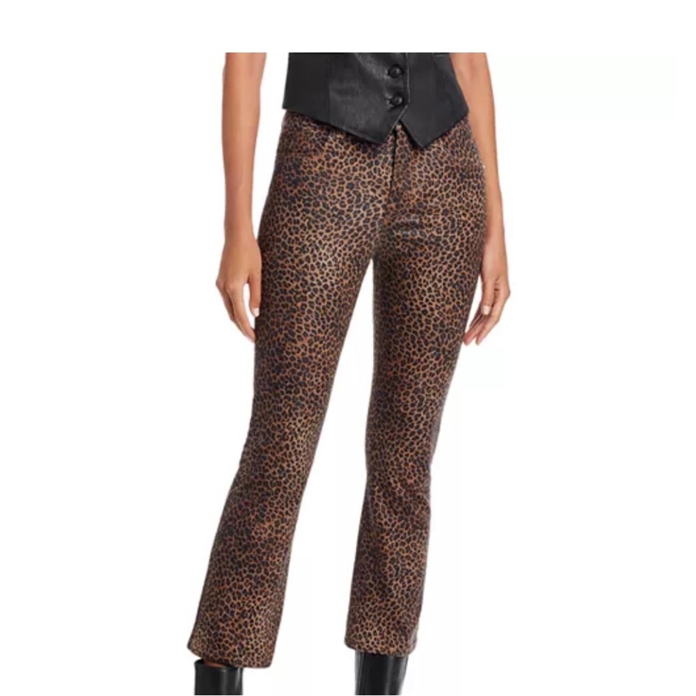 Frame Le Crop Mini Boot Jeans- Leopard